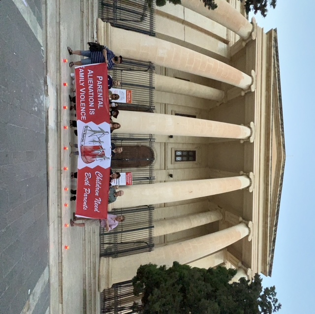 Vigil in front of Law Courts Valletta